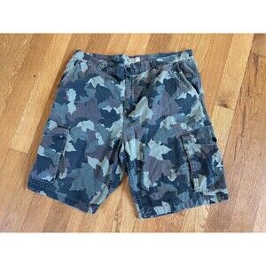 LRG Shorts Mens 42 Green Camo Classic C47 Fit Cargo Ripstop Cotton Streetwear
